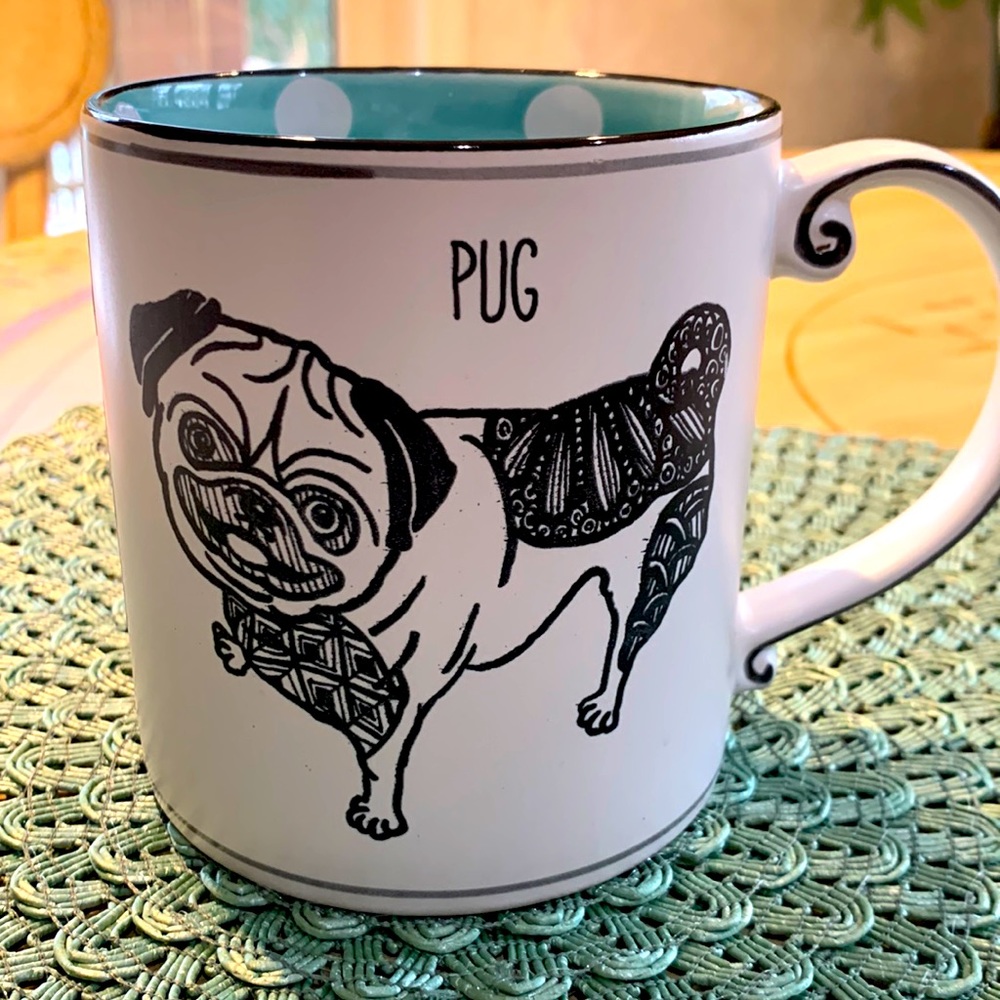 Spectrum Designz Sketch dog “Pug” Mug 21oz